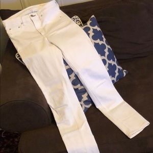 Rag & Bone Ankle High Rise White Jeans Size 27